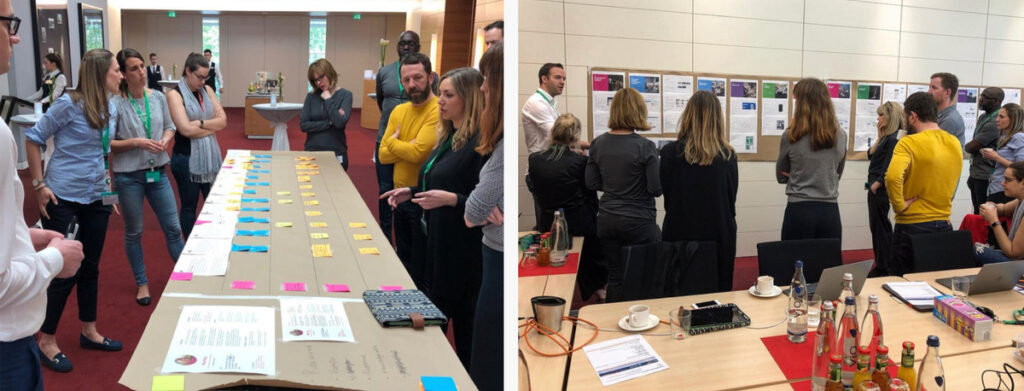 ELSE and the Boehringer Ingelheim team mapping out the steps for a patient centered service